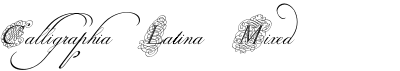 Calligraphia Latina Mixed
